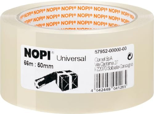 Nopi Packband Pack 66 m x 50 mm, transparent Set zu 6 Stück