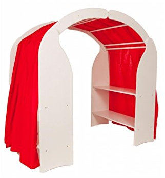 Weißer Kinder-Spielständer 1005 - Massiv-Holz - Spielküche - Kaufmannsladen