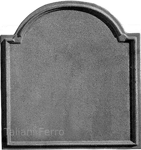 Frontone in ghisa per caminetto. Dimensioni: 460x400mm Spessore 10mm Taliani Ferro