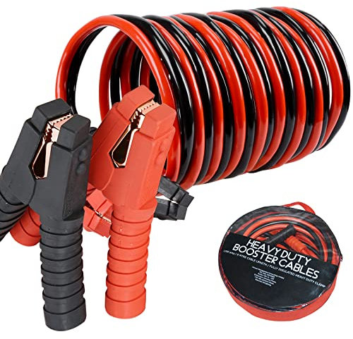 Voilamart Jump Leads Heavy Duty Car Battery Jump Leads 3000AMP 6M Booster Cables Jumper Cable for Petrol Diesel Car Van Truck (Includes Zipped Carry Bag with Handle)