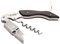 Herbertz, Sommelier-Messer, Kellnermesser, Länge Folienschneider: 3.8 cm, 221000, Korkenzieher, Kapselschneider, Kronkorkenöffner, 2-stufiger Push-Hebel, Ebenholzschalen
