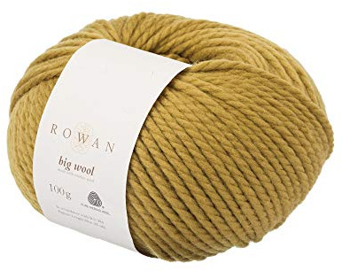 Rowan Big Wool Golden Olive 100% Wool Yarn - 100g