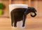 Süß Tier-Tasse in 3D Keramik Kaffeetassen 400 ml Handgemalt Tee-Tassen Becher, Geschenkidee Geschenk für Mann-Frauen-Kinder Geschenk Weihnacht (Elefant)