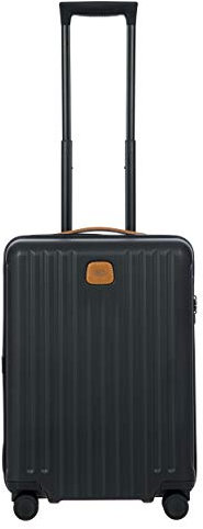 Bric's Hartschalen-Trolley Kollektion Capri, Handgepäckkoffer mit 4 Rollen, Leicht und Widerstandsfähig, USB-Anschluss, Integriertes TSA-Schloss, Maße: 38x55x23, Schwarz