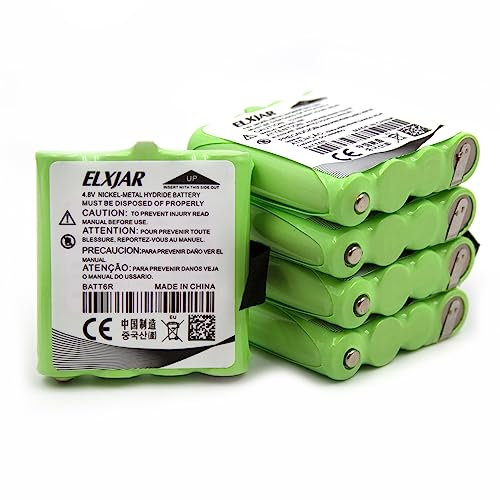 AVP8 Ni-MH Akku für Midland LXT Serie GMRS Radios Paar, LXT560VP3 LXT560 LXT500VP3 LXT535VP3 LXT535 LXT326 LXT380 LXT490, 5 Stück LXT33. 0 LXT317 LXT318, BATT6R.