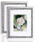 Crushed Diamond Hochzeitsspiegel-Bilderrahmen, Kristall-Silberglas-Bilderrahmen für Fotogröße 27,9 x 35,6 cm, mit Matte für 20,3 x 25,4 cm, 2 Stück Wandrahmen, glitzernde Diamant-Heimdekoration.