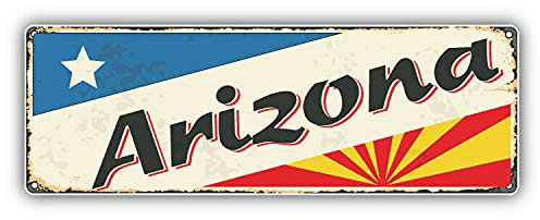 20cm! Hochwertiger Kühlschrank-Auto-Aufkleber Sticker Cartoon Comic Arizona Retro Reise Dose UV&Waschanlagenfest Decal