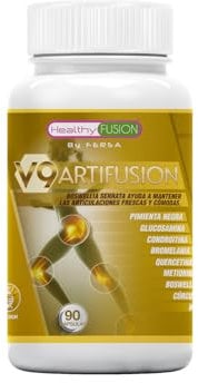 Healthy Fusion Potente antiinflamatorio y analgésico | Protege y repara músculos y articulaciones | Elimina dolores y repara lesiones | Cúrcuma, Glucosamina, Condroitina, MSM | 90 Cápsulas