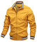 Belle veste décontractée et sportive pour hommes, printemps/automne, couleur unie, jaune, XL
