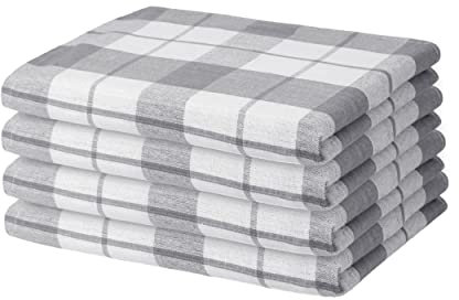 Müskaan 4er Set Geschirrtücher 50x70 cm 100% Baumwolle 70g Premium Qualität Super Saugstarke Küchentücher Abwaschlappen Geschirrhandtücher Spühltuch