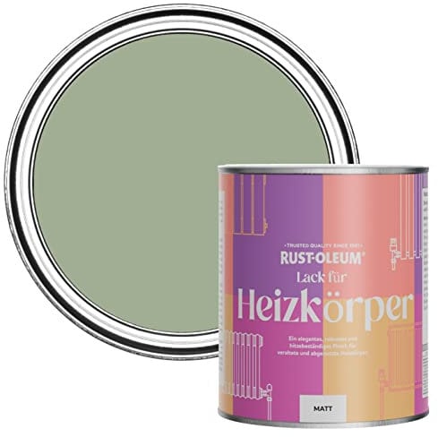 Rust-Oleum Green Heat Resistant Radiator Paint in Matt Finish - Bramwell 750ml (SHDRCT1213)
