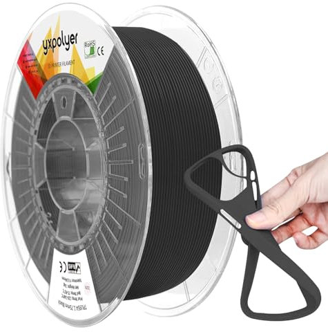 yxpolyer 3D Printer Filament TPU Filament 1.75 mm Durchmesser 3d Drucker Filament 1kg Rolle Weiches TPU 95A Shore-Härte Flexible 3d-druckmaterialien Kompatibel mit FDM-3D-Druckern wie Bambu Lab