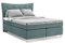 PANDA MÖBEL Colorado Boxspringbett 140 x 200 cm Doppelbett mit hochwertiger Pocket-Matratze und Topper, Polsterbett, Bett, Bettgestell, Stilvoll, Schlafzimmer, Modern (Turkis, 140 x 200 cm)