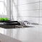 Grifo Cocina Abatible para Ventana, Grifo de Cocina Plegable Latón Agua Fría y Caliente Giro Grifo Fregadero Cocina-Cromo