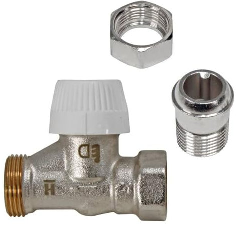 Buderus Thermostatventil Unterteil TVV D15, M30 x 1,5 mm Durchgangsform 1/2 Zoll