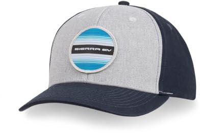 GMC Sierra EV Mütze - Snapback Cap - Offizielles Lizenzprodukt von GM Navy, Marineblau, Einheitsgr��e