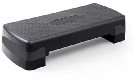KARAN KING Fitness Stepper for Home & Gym, Cardio, Weights, Yoga, Workout – Adjustable 2 Step Level Heights (10,15 cm) – Perfect Equipment Accessory Set for Fitness Routines (Black)