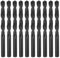 sourcing map 10pcs Jobber Drill Bits 10mm (25/64) Nitride Coated High Speed Steel (HSS) 4241 Twist Drill Bits for Stainless Steel Copper Aluminum Alloy Metal Wood Plastic, Black
