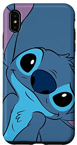 iPhone XS Max Disney Lilo and Stitch Cute Stitch Face Slate Gray Case