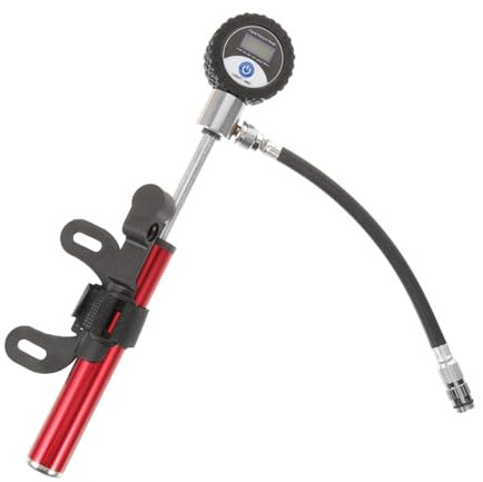 Anneome Digitaler Bildschirm Tragbare Luftpumpe finimeter aufblasbare Pumpe blaue Obstschale heimtrainer fahrrad Mini-Fahrrad Handluftpumpe Fahrradpumpe Straßenfahrzeuge Aufblasvorrichtung