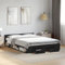 Faroom Bett mit Stauraum 160x200 cm Einzelbett mit Schubkästen Holzbett Stauraumbett Kinderbett Jugendzimmer Kojenbett Erwachsenenbett mit Kopfteil, Lattenrost Schwarz