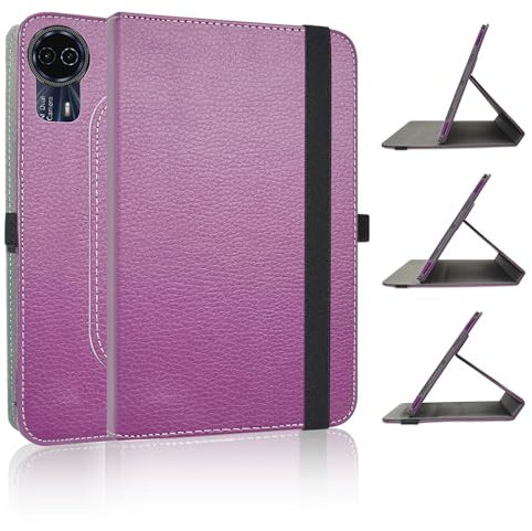 JRTAL Compatibile con TECLAST T65 Max Custodia,PU Caso Pelle Girevole 360°Rotante Cover Case per 13 TECLAST T65 Max Tablet（Non funzionerà per Altro Modello）- Viola