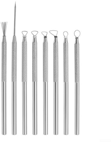Töpferei-Ton-Werkzeug-Set für DIY-Skulptur, Schnitz-Drahtband-Werkzeuge, 8-teilig