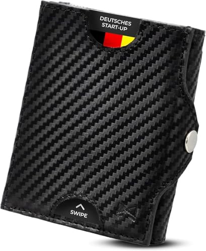 Gentlemen's® Slim Wallet - Wallets for Men mit Münzfach und RFID Schutz - Geldbörsen & Ausweishülle als Kartenetui mit Münzfach und Slim Wallet Herren - Elegantes Smart Wallet
