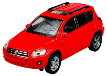 Welly Modell Auto Kompatibel mit Toyota RAV4 SUV Rot CA30W 2006-2013 ca 1/34-1/39 Metal Modell Auto Die Cast Neu im Kasten