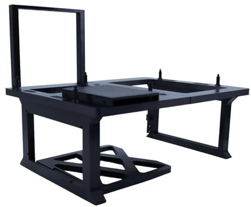 PC Test Bench mit GPU-Halterung, 2,5 SSD-Einschub, PETG-Material, Grau/Schwarz (Schwarz)