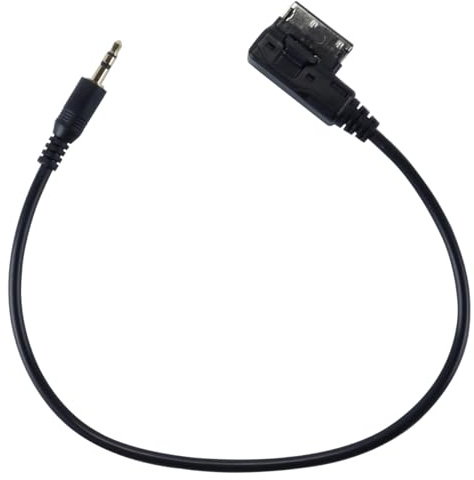 Hoite AMI MDI auf AUX 3,5-mm-Stecker Musik-Media-Interface-Kabeladapter, kompatibel mit Audi A6L Q5 Q7 A8 S5 A5 A4L A3 VW GTI CC Skoda Fahrzeugradio