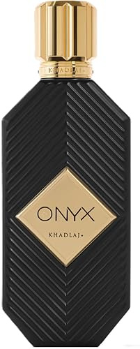 KHADLAJ PERFUMES - Onyx Gold Eau de Parfum, 100 ml, Glasflasche, langanhaltender Vanilleduft, Parfüm-Extrakt für Männer