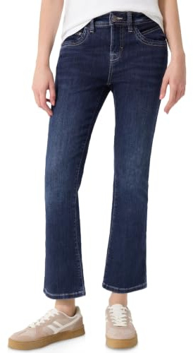 Street One Studio Damen Mid Waist Kick Flare Jeans im Skinny Fit 3817267