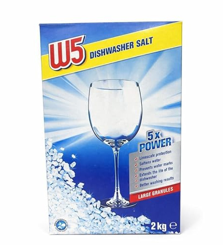 Ark Future W5 Premium Dishwasher Salt – 2 kg Large Granules | Water Softening & Limescale Protection for Sparkling Dishes