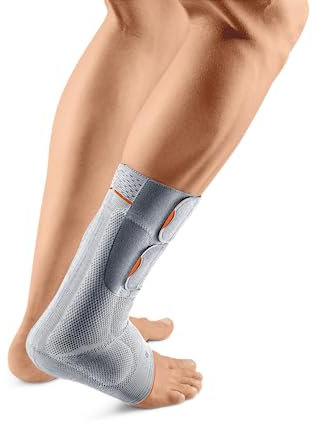 SPORLASTIC – Achillessehne Bandage ACHILLO-HiT links – Kompressionsbandage mit integrierter AIR-MATRIX Silikonpelotte - Ideal für Achillessehnenentzündung, Reha & Stützung des Rückfußes - Platinum 3