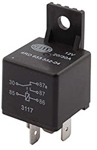 HELLA 4RD 933 332-041 Relais, Arbeitsstrom - 12V - 5-polig - Wechsler - mit Halter