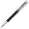 Waldmann Füllhalter Xetra Vienna, schwarz, Sterling Silber, Feder:breit (B)