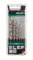 ALPEN Spiralbohrer Set HSS Cobalt 6-teilig (ø 2-8 mm, Bohrer kurz, DIN 338, Bohrer selbstzentrierend, 5% kobaltlegiert)100606100