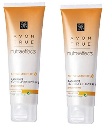 Avon 2 x Nutra Effects Radiance Tinted Moisturiser SPF 20 50 ml New
