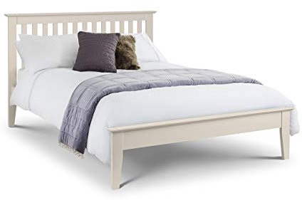 Julian Bowen Salerno 150cm King Bed-Ivory, Wood