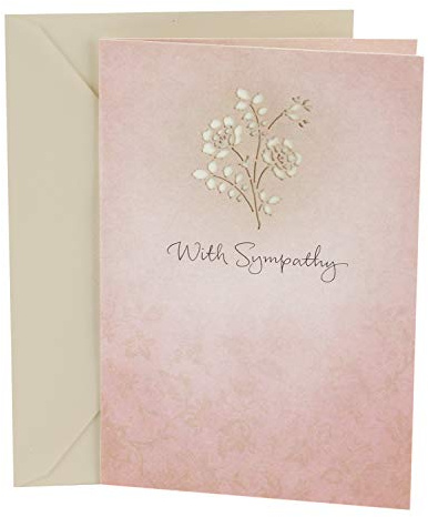 Hallmark Sympathy Greeting Card (Laser Flower)