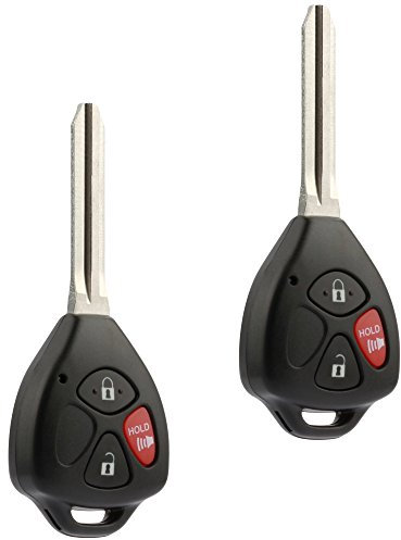 Car Key Fob Keyless Entry Remote fits 2010-2016 Toyota 4Runner / 2010-2012 Rav4 / 2012-2015 Yaris (HYQ12BBY G Chip), Set of 2