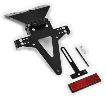 kompatibel mit: Suzuki GSR 750 BJ 2011-16 Kennzeichenhalter Kennzeichenträger Nummernschild Halter/Halteplatte (inkl. Kennzeichenbeleuchtung und Rückstrahler)