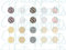 Vintageparts Motivbogen Geometric für 14mm Cabochons