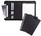 Samsill Professionelles Padfolio-Bundle, inklusive abnehmbarem Klemmbrett, 1,3 cm rundes Ringbuch mit sicherem Reißverschluss und 25,7 cm Tablet-Hülle, Schwarz, volle Größe (70829)