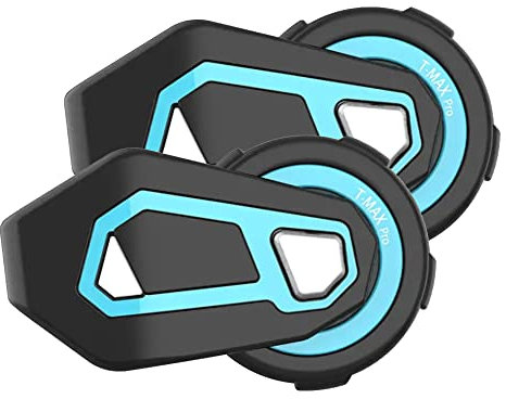 FreedConn TMAX Moto la Communication Système,Intercom Bluetooth,Moto oreillette Bluetooth,Range-1000M/2-6 Motards/Réduction de Bruit/HiFi/FM/Vocal AI/Partage de Musique,2 Unité