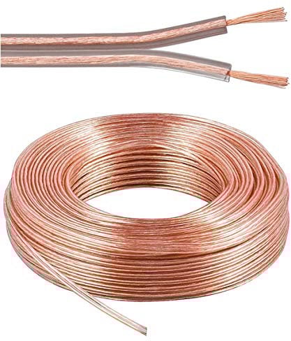 PremiumCord Cavo in Rame 100% CU, Cavo dell'Altoparlante, 20Hz-20kHz, 100 W, 2x2,5 mm², 10 m