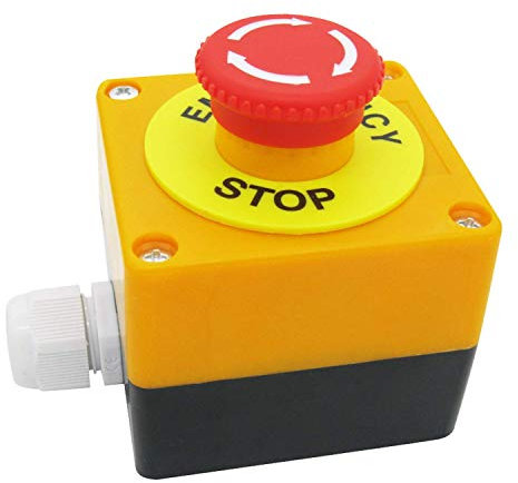 Taiss fungo emergenza Interruttore a Pulsante di Arresto di Emergenza Stazione 1 NC 1 NO 440V 10A Scatola Interruttore di Arresto Normalmente Chiusa LA38-11ZS-BOX