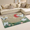 Mnsruu Japanische Kranich Sonne Seerose Wolke Bereich Teppich Rutschfeste Bodenmatte Fußmatten Wohnzimmer Schlafzimmer 50 x 80 cm (1,7 x 2,6 Fuß)