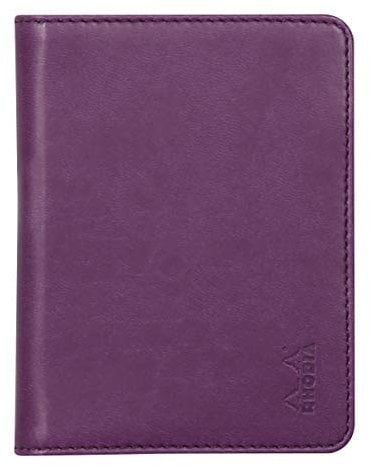 Rhodia 211006C - Mappe für Block oder Notizheft Rhodiarama - N°11, für DIN A7 (7,4x10,5 cm) 9,5x12,5 cm, elegant und praktisch, Violett, 1 Stück